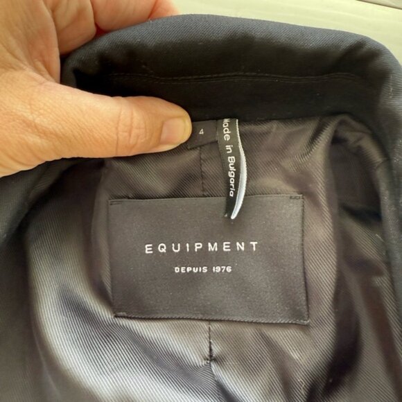 EQUIPMENT DEPUIS 1976Classic‎ Wool Blend Lapel size 4 - Picture 4 of 7